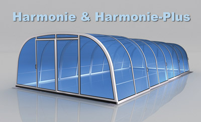 Schwimmbad�berdachung Modell Harmonie Plus