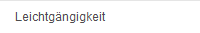 Leichtg�ngigkeit