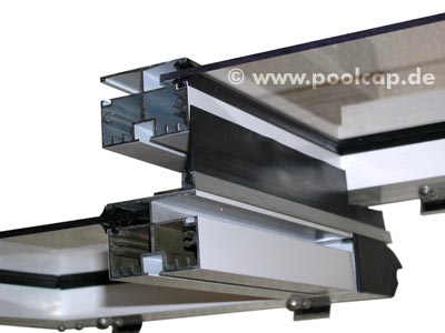 Schwimmbad�berdachung Aquacomet Silikon Segmentdichtung